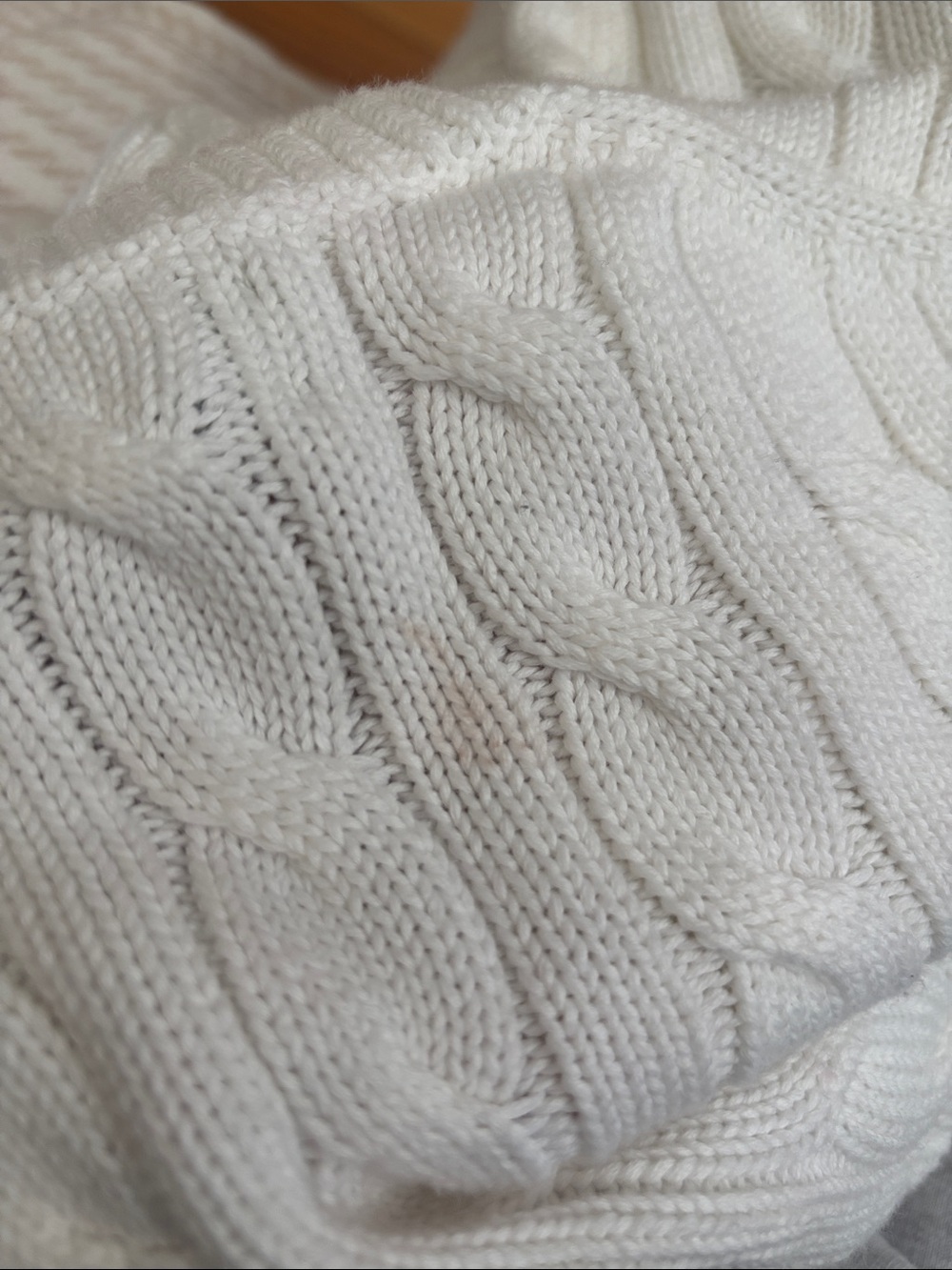 Polo by Ralph Lauren Cream Cable-Knit Button Cardigan - Picture 4 of 4